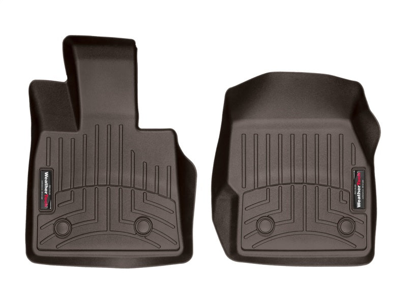 WeatherTech 2018+ Alfa Romeo Stelvio Front FloorLiner - Cocoa