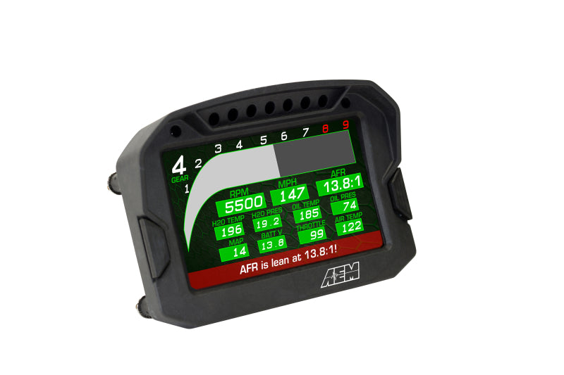 AEM CD-5LG Carbon Logging Digital Dash Display with 10 Hz GPS, Part Number 30-5603
