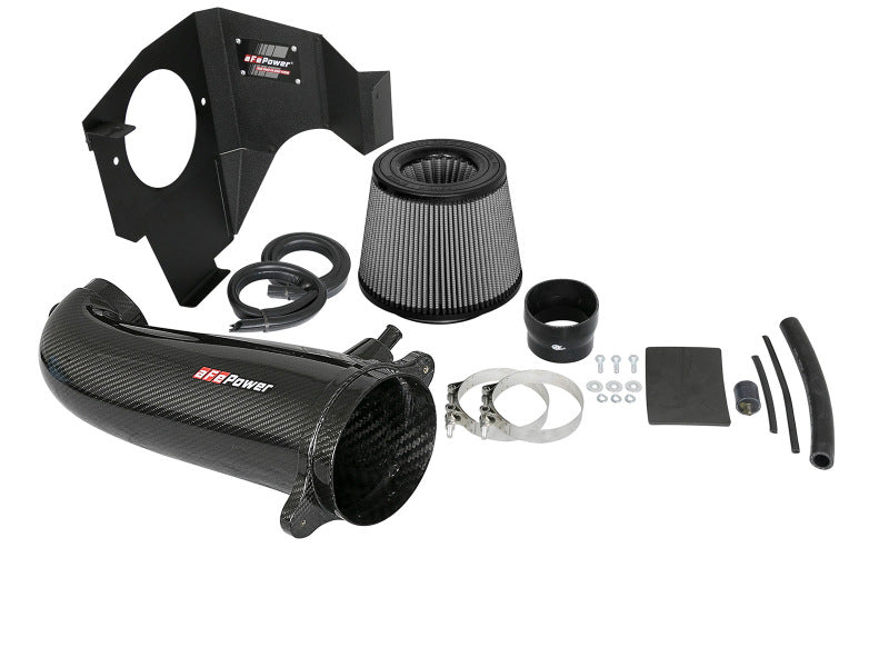 aFe POWER Magnum FORCE Track Series Carbon Fiber Cold Air Intake with Pro DRY S Filter for Dodge Challenger, Charger and Chrysler 300C 5.7L HEMI - 51-12162-C