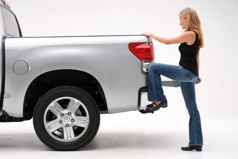 AMP Research BedStep Retractable Rear Bumper Access Step AMP75305-01A for 2007-2013 Toyota Tundra
