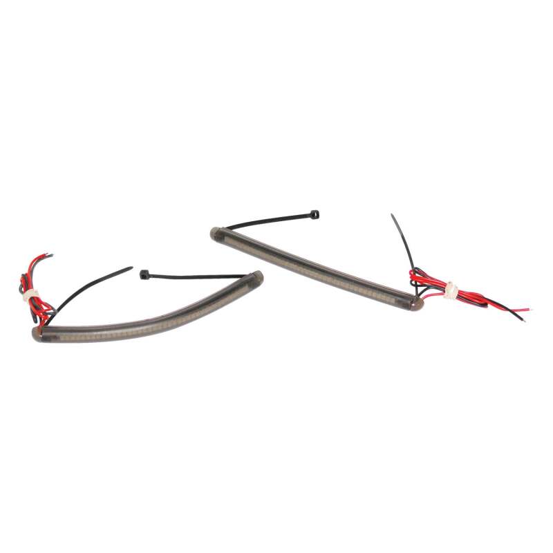 Letric Lighting Forktube Turn Signal Strips, Universal Amber - Part Number letLLC-AFTL