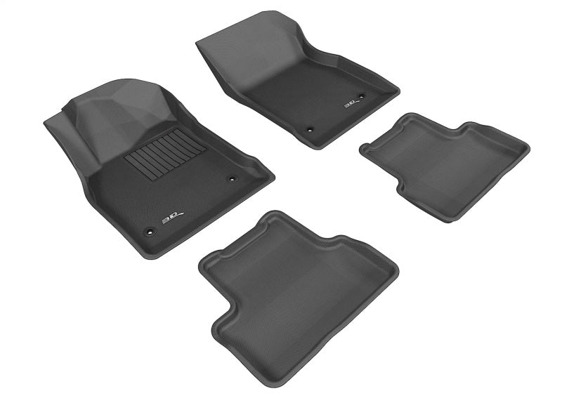3D MAXpider KAGU Series Black Custom-Fit Floor Mats for 2011-2016 Chevrolet Cruze