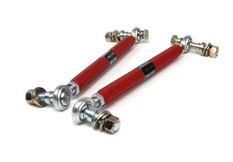 Alta AMP-SUS-400 Adjustable Front Endlinks for 2002-2012 MINI Cooper, Cooper S, JCW, Convertible and Clubman - Red
