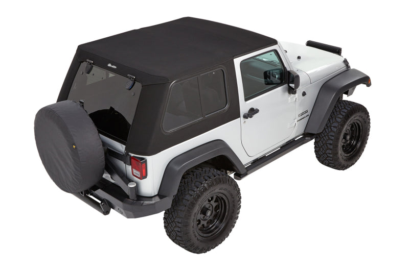 Bestop Trektop Pro for Jeep Wrangler JK 2-Door 2007-2018 - Premium Black Twill