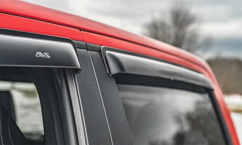 AVS 2022 Toyota Tundra CrewMax Ventvisor Outside Mount Window Deflectors 4pc - Smoke
