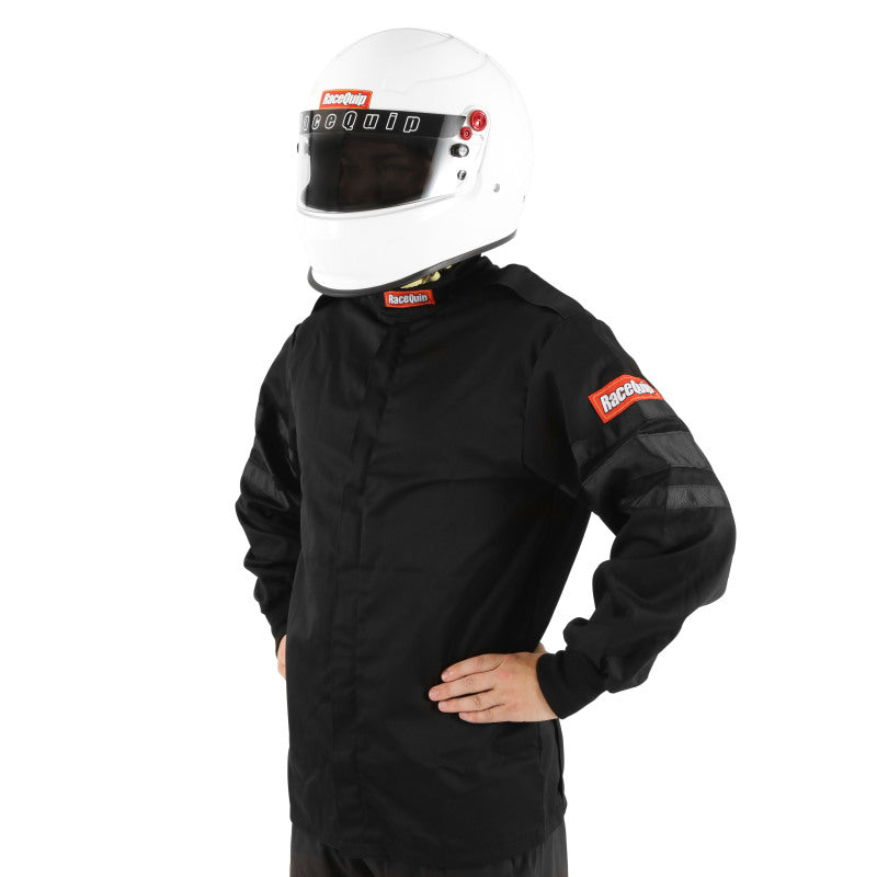 RaceQuip rqp111003RQP Black SFI-1 Single-Layer Race Jacket - Medium