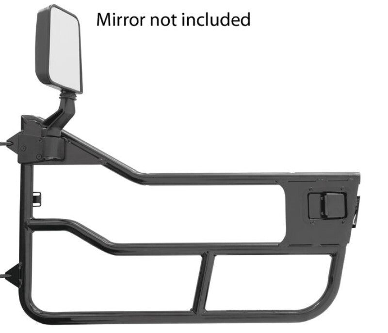 Bestop 97-06 Jeep Wrangler TJ Element Doors - Matte Black, High-Strength Tube Doors for Enhanced Trail Visibility and Protection