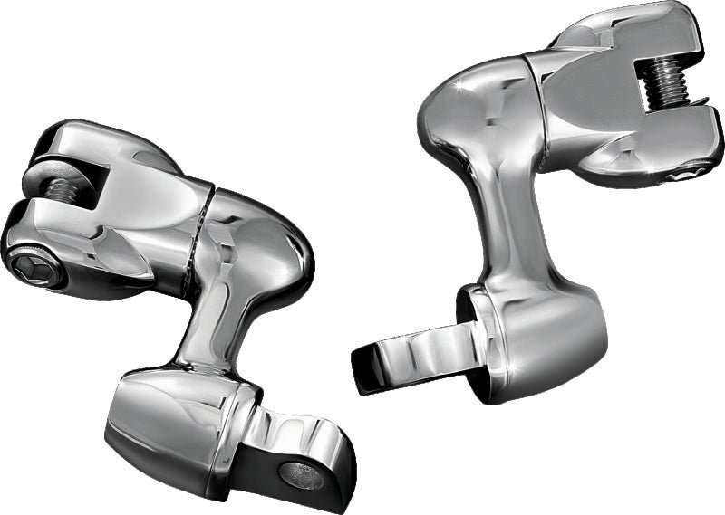 Kuryakyn 2-Inch Adjustable Lockable Offsets with Male Mount Adapter, Chrome – Part 4556