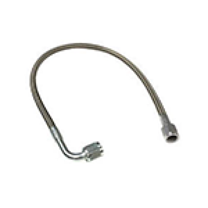 Fragola fra412-1-2-24BL -4AN PTFE Extended Black Hose Assembly, Straight x 90-Degree, 24 in
