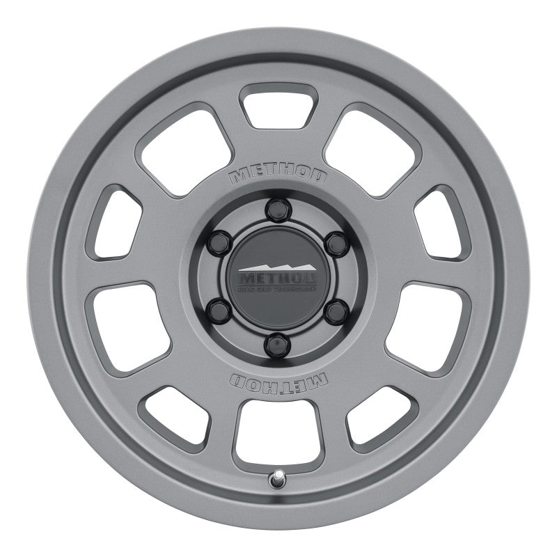 Method MR705 17x8.5 0mm Offset 6x120 67mm CB Titanium Wheel