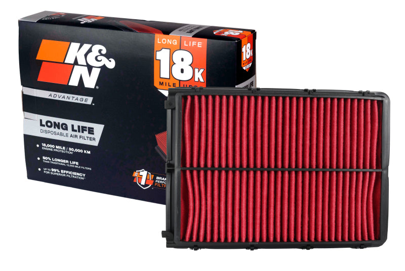 K&N Hyundai Sonata 2.4L L4 Air Filter 2015-2017, Part KNA-5026