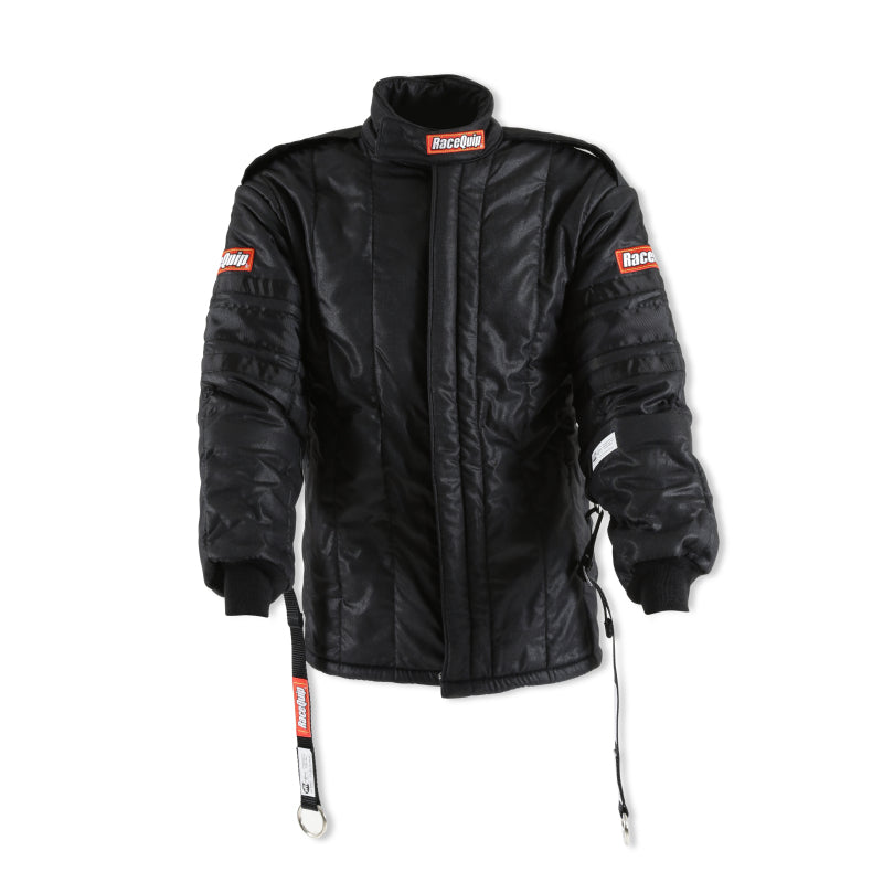 RaceQuip SFI-20 Racing Driver’s Fire Suit Jacket, Black, X-Large - Part RQP91930069RQP