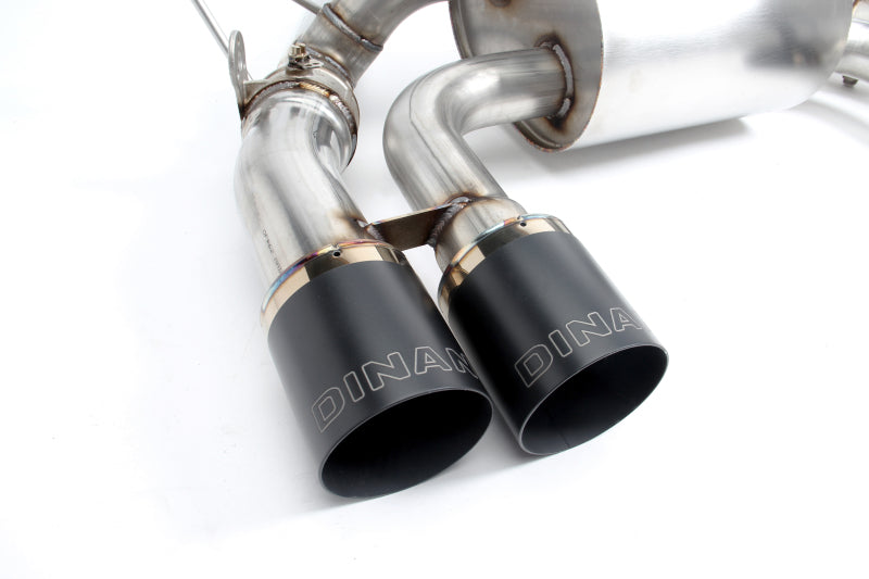 Dinan 15-20 BMW M3/M4 F80/F82/F83 Free Flow Axleback Exhaust System with Black Tips