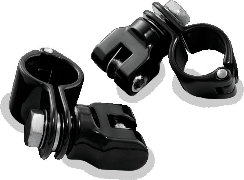 Kuryakyn Magnum Quick Clamp with Clevis, 1-1/4-Inch, Black Pair – Part 7572