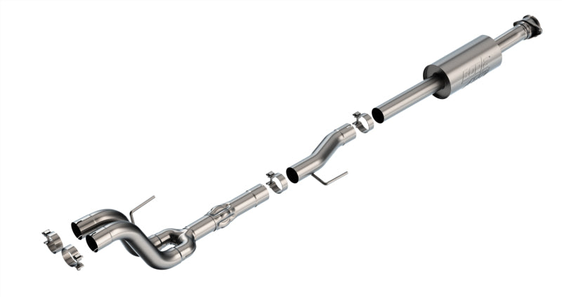 Borla 60732 ATAK Mid-Section Exhaust for 2021-2026 Ford F-150 Tremor, Black Appearance Package Plus and Lobo