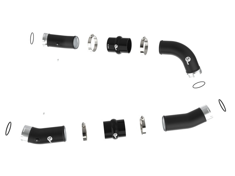 aFe POWER BladeRunner Aluminum Hot and Cold Charge Pipe Kit, Black, for 2024–2026 Toyota Tacoma 2.4L Turbo, Part Number 46-20724-B