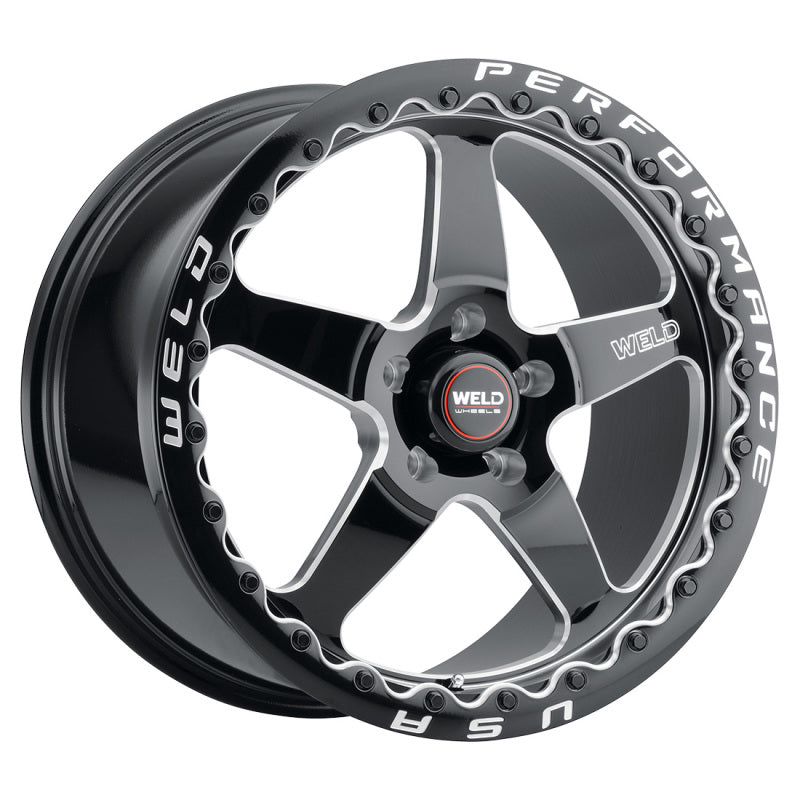 Weld S904 20x10.5 Ventura Bead Lock 5x120 ET38 BS7.15 Gloss BLK MIL DIA 78.1