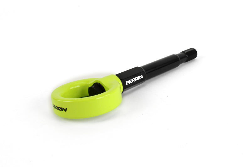 Perrin 18-19 Subaru Crosstrek Tow Hook Kit (Rear) - Neon Yellow