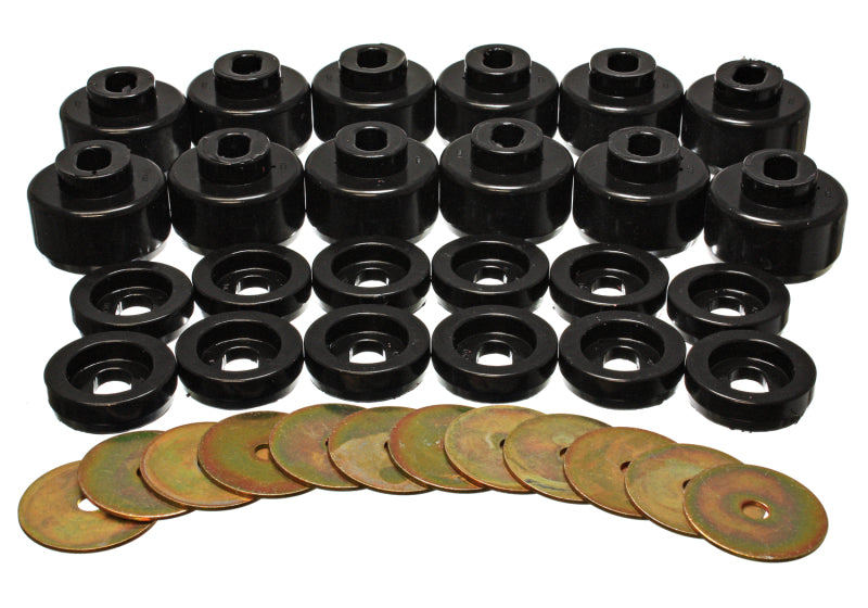 Energy Suspension eng3.4156G Body Mount Set - Black