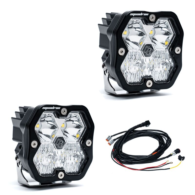 Baja Designs Squadron 2.0 Sport LED Driving/Combo Pair - High-Performance Off-Road Lighting