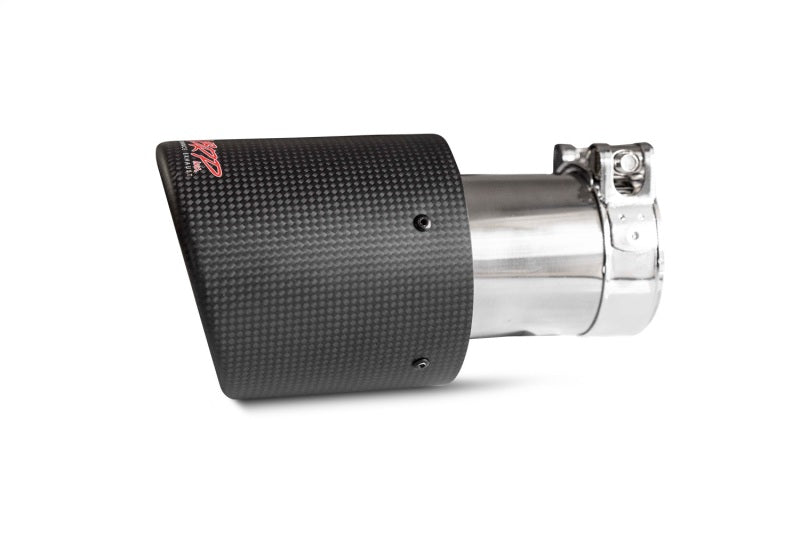 MBRP T5123CF Universal Carbon Fiber Exhaust Tip, 2.5-Inch Inlet, 4-Inch Outlet