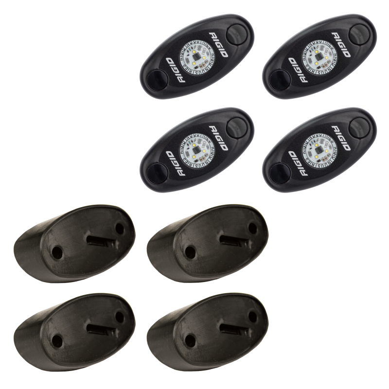 Rigid Industries RIG400243 Rock Light Kit, Amber, 4-Light