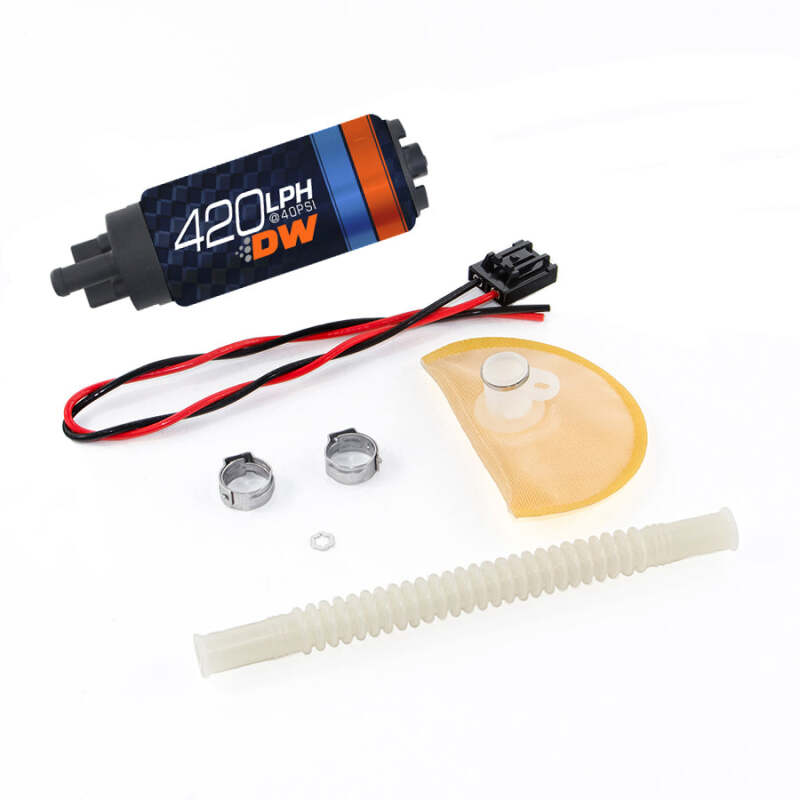 DeatschWerks DW420 Series 420 LPH In-Tank Fuel Pump with Install Kit, DWK9-421-1020