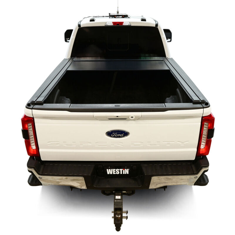 Westin 17-26 Ford F-250/F-350/F-450/F-550 Super Duty 6ft 10in Bed Manual Retractable Tonneau Cover - Black