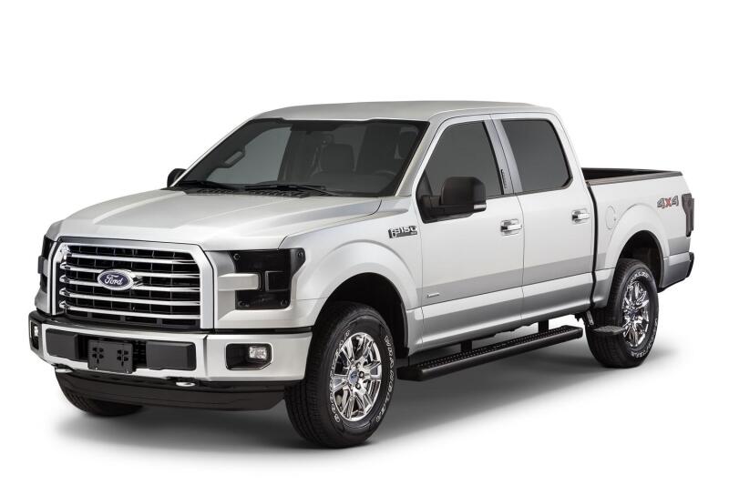 AMP Research BedStep2 Retractable Bed Side Step for 2015-2024 Ford F-150, Black - 75412-01A
