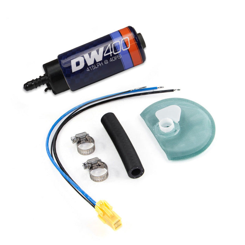 DeatschWerks DW400 415 LPH In-Tank Fuel Pump with 9-1045 Install Kit for 2005-2010 Ford Mustang