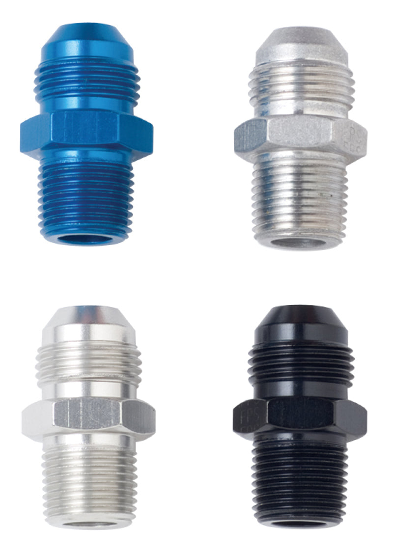 Fragola fra481602-BL -4AN x 1/16 NPT Straight Adapter - Black