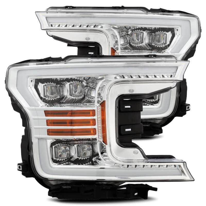 AlphaRex ARX880181 NOVA LED Projector Headlights for 2018–2019 Ford F-150, Plank Style Chrome