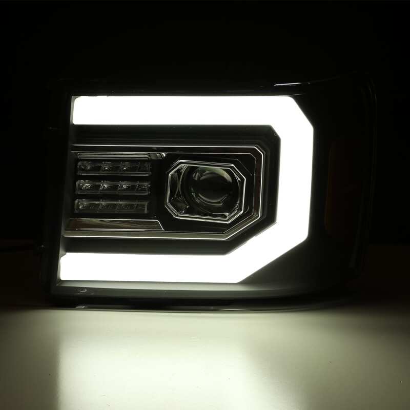 AlphaRex ARX880097 LUXX-Series LED Projector Headlights for 2007-2013 GMC Sierra