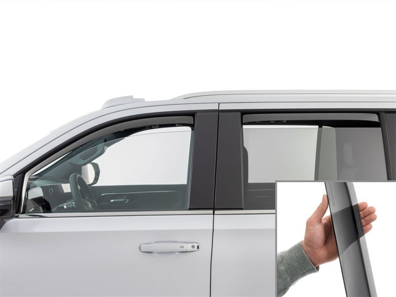 WeatherTech 21-25 Cadillac Escalade ESV Front and Rear Side Window Deflectors - Dark Tint