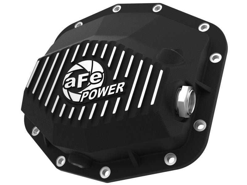 aFe POWER Pro Series Rear Differential Cover, Black with Machined Fins, Part Number 46-71280B, for Ram 1500 TRX and RHO