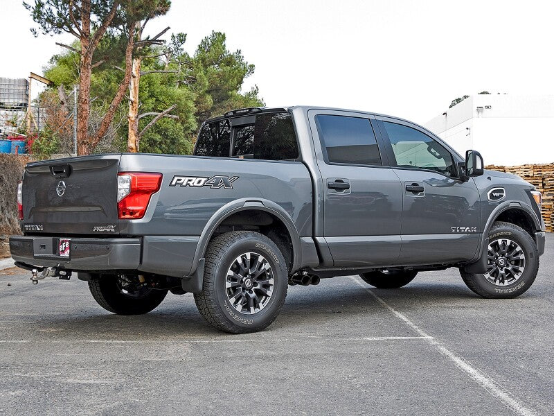 aFe Power Rebel Series 2.5-Inch Cat-Back Exhaust with Black Tips for 2016-2017 Nissan Titan V8 5.6L