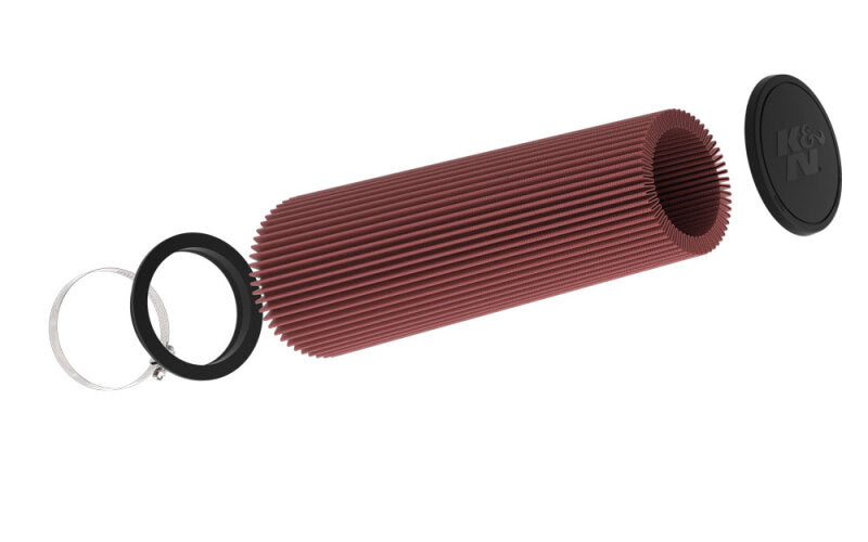 K&N Universal Clamp-On Air Filter 7-1/2in 6 DEG FLG 5in OD 20 1/8in H