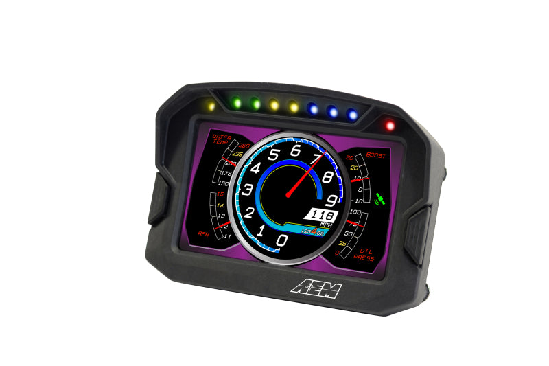 AEM CD-5LG Carbon Logging Digital Dash Display with 10 Hz GPS, Part Number 30-5603
