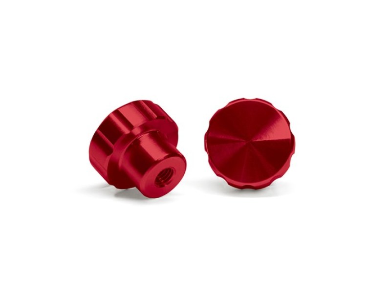 WeatherTech CupFone Billet Knobs, Red, Set of 2 - wet8ACFBK14