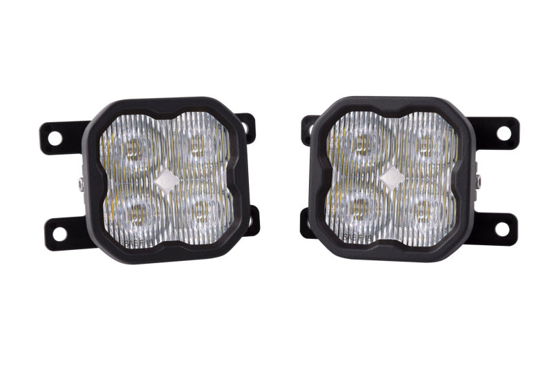 Diode Dynamics SS3 Max Type AS Fog Light Bracket Kit with Amber Backlight, White SAE Fog, Part Number dioDD6993