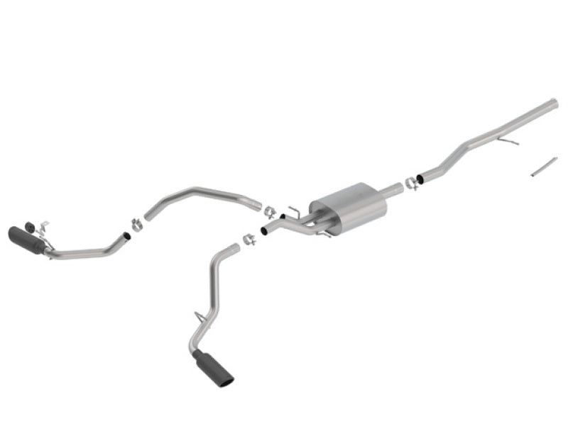 Borla ATAK Cat-Back Exhaust System with Black Chrome Tips, Part Number 140549BC