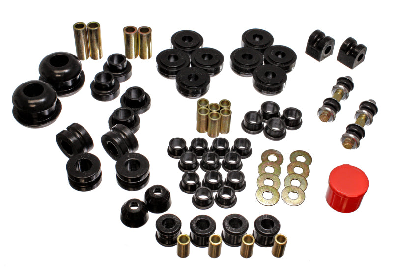Energy Suspension eng5.18106G - 95-99 Dodge Neon FWD Black Hyper-Flex Master Bushing Set