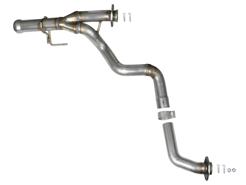 aFe POWER Twisted Steel Y-Pipe 48-48026 for 2018-2026 Jeep Wrangler JL and Gladiator JT 3.6L V6