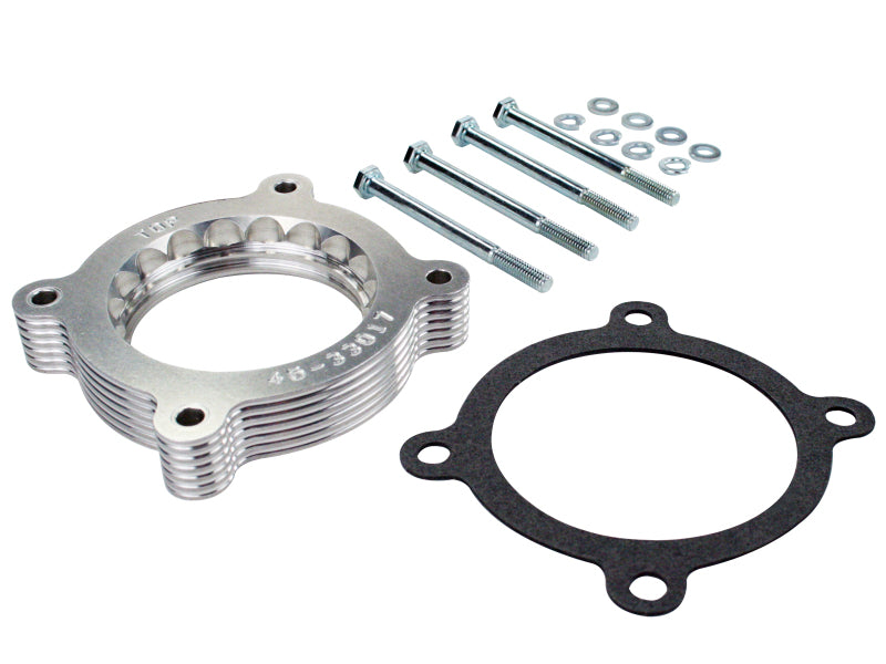 aFe Silver Bullet Throttle Body Spacer for 2011-2013 Ford F-150 3.5L V6 EcoBoost, Part Number 46-33017