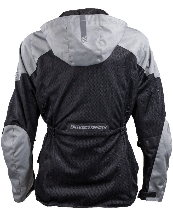 Speed and Strength Starstruck Mesh Jacket Grey/Black Womens - Small