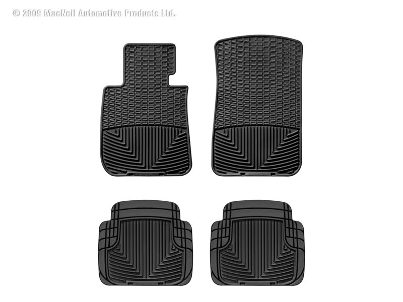 WeatherTech 05-10 Chevrolet Cobalt Front and Rear Rubber Mats - Black