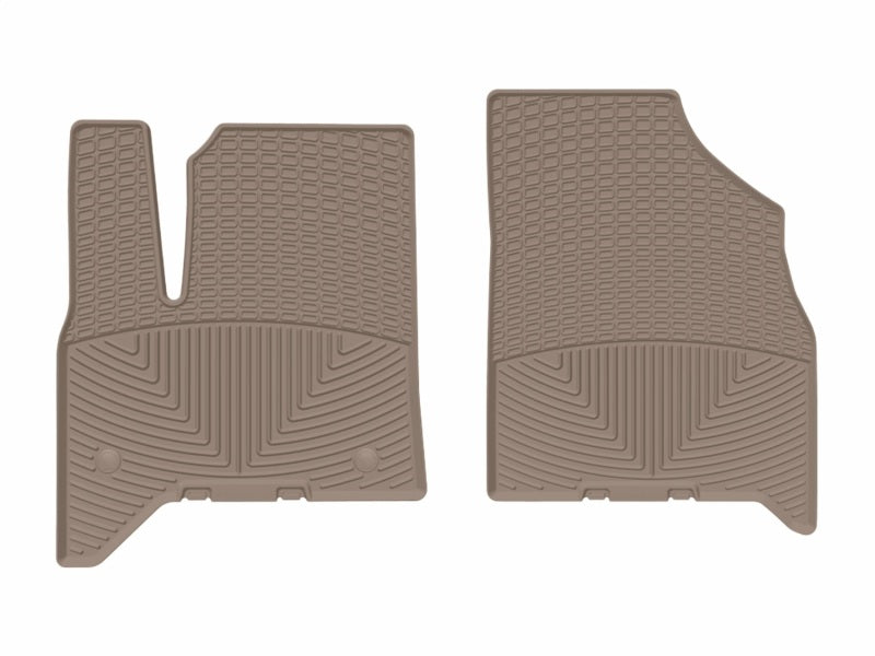 WeatherTech All-Weather Floor Mats for 2024-2025 Chevrolet Traverse, GMC Acadia, Buick Enclave – Tan, Front Row, Part WETW735TN