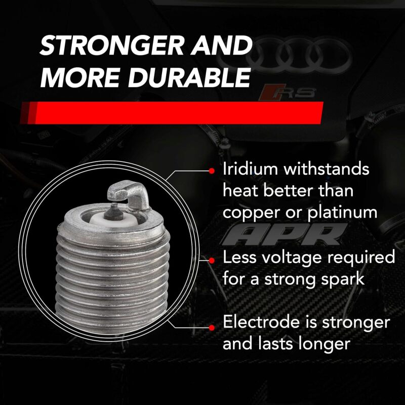 APR Iridium Pro Spark Plug EA888.3/4/EA855.2/EA824 - Heat Range 9, 14mm Thread, 26.5mm Reach