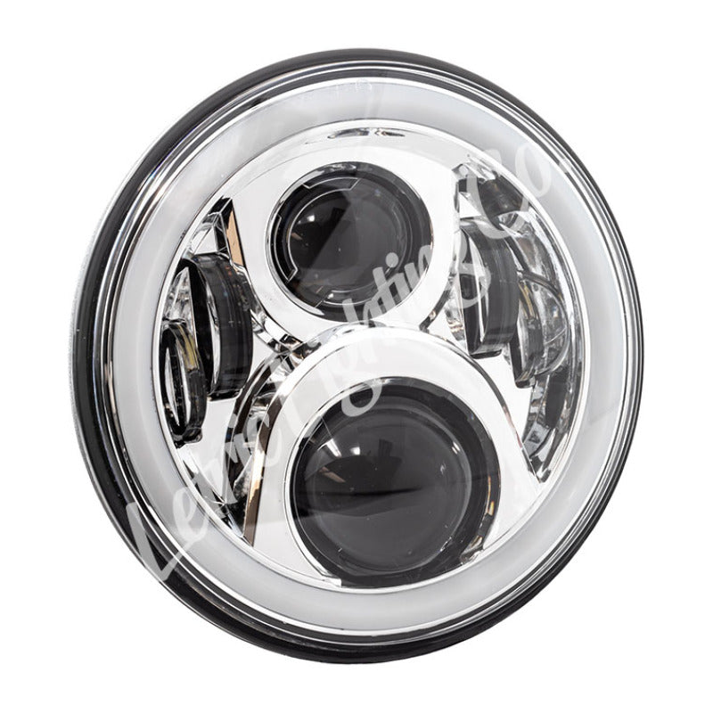 Letric Lighting 7-Inch LED Chrome Full-Halo Headlight for Indian Motorcycles