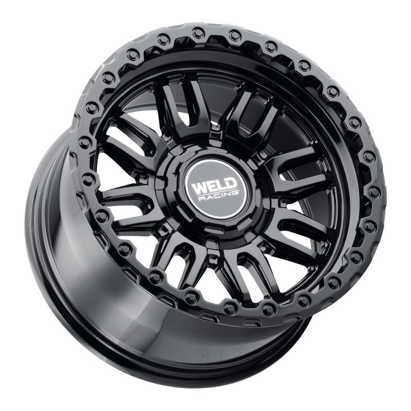 Weld Off-Road Swift 17x9-Inch Gloss Black Wheel with Dual Bolt Pattern and -12 Offset